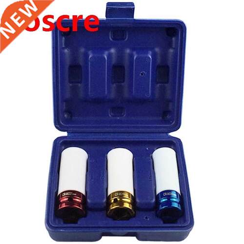 3 pcs 1/2 Inch 17mm 19mm 21mm Non-Marring Lug Nut Socket Car