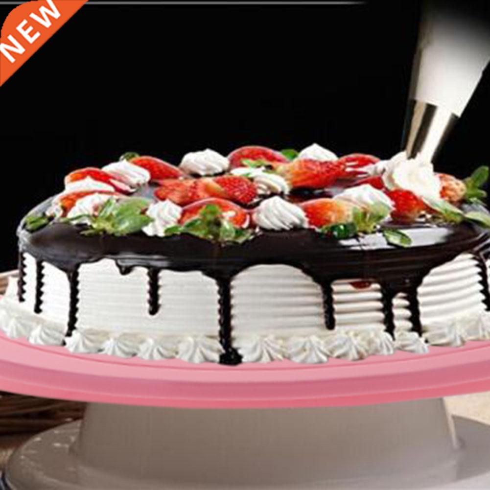 Rotary Table Pastry Supples Stand Cake Plastc Dough Knfe