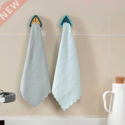 Wall Mounted Organizer Towel Rack Rag Plug Storage Hanger Wa