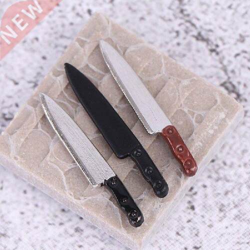 1:12 Dollhouse Miniatures Metal Knife Model Mini Kitchen