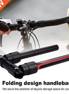 Bke Foldng Handlebars Alumnum Alloy Foldable Bke Handle