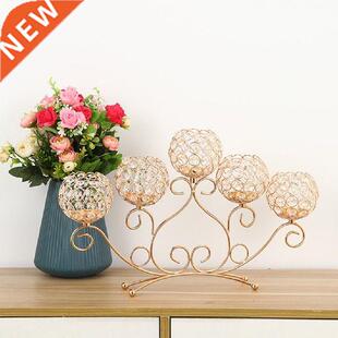 Crystal Tea Light Candle Holders for Wedding Candlelight