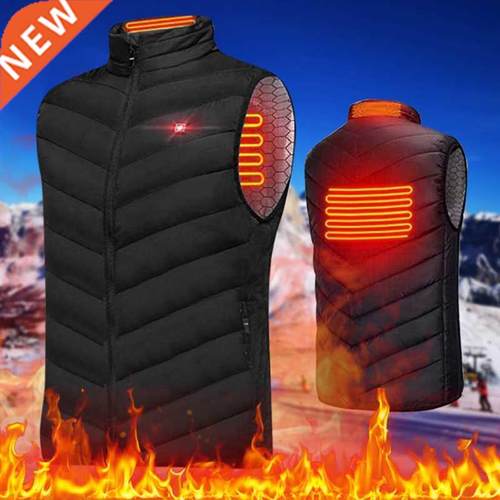 New Heated Vest Jacket Fashion Men Women Coat Clothes Intell
