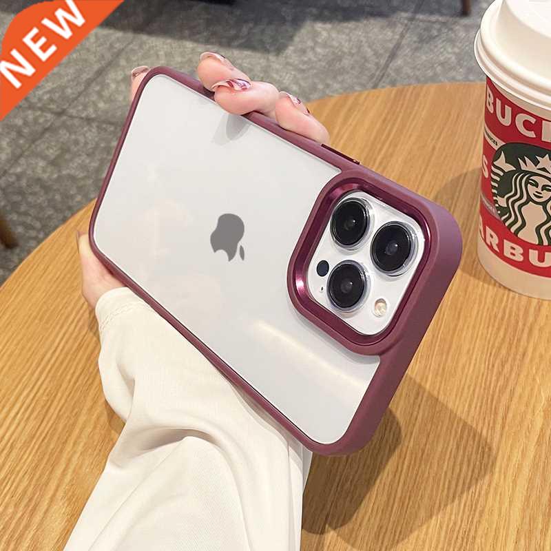 Luxury Candy Transparent Shockproof Armor Case For iPhone 13