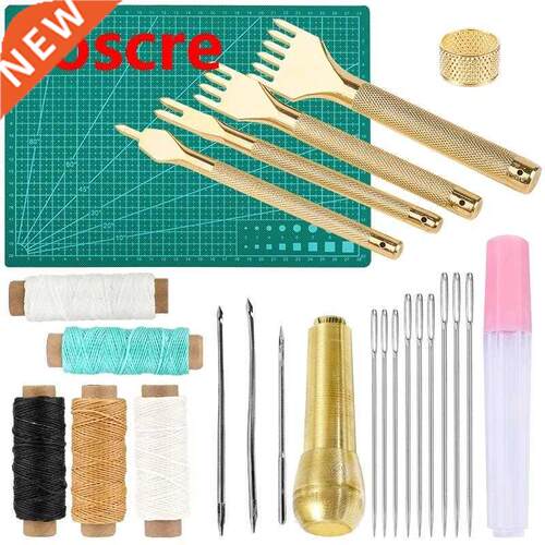 Professional Leather Craft Punch Tool Kit And Leather Sewin