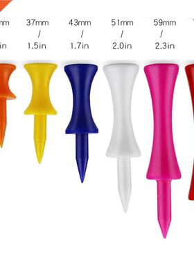 50pcs/pack Tees Step Down Golf Tees Plastic Golf Tee Colorfu