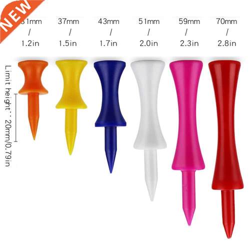 50pcs/pack Tees Step Down Golf Tees Plastic Golf Tee Colorfu
