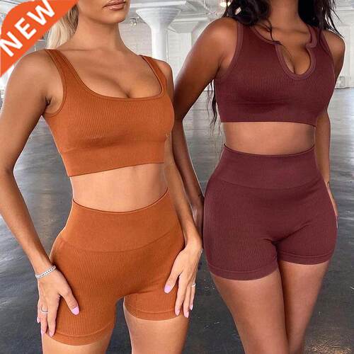 Sports short-sleeved shorts yoga wear fitness suit瑜伽短套装
