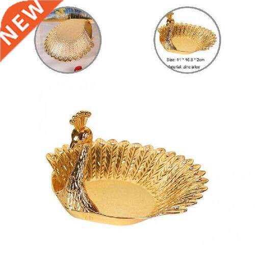 Peacock Shape Fruit Plate Luxury Delicate Bird Dried Dish