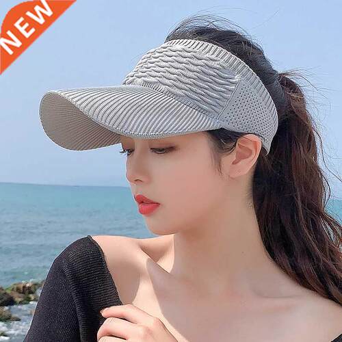 New Long Brim tail Baseball Cap Women Casual Hollow Out Brea