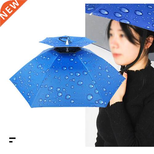 Portable Head-mounted Umbrella 77cm Sun Shade Lightweight