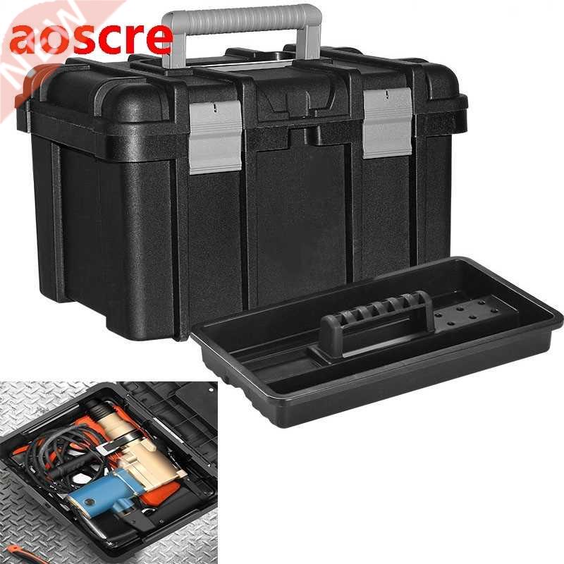 Plastic Hardware Tool Box Household Storage Case Portable El