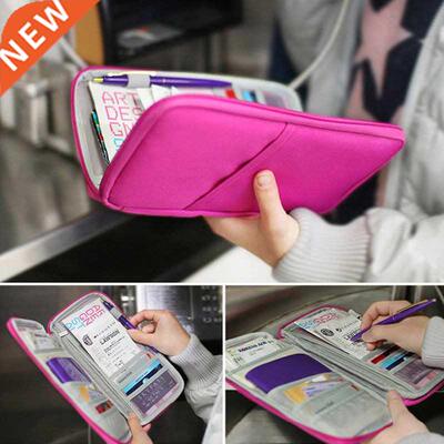 Travel Wallet Passport Credit ID Card Holder Organizer Cash