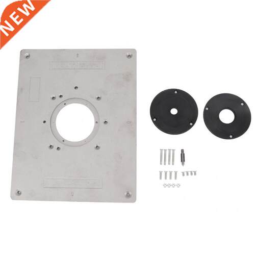 Aluminum Alloy Router Table Insert Plate with Rings and Scre