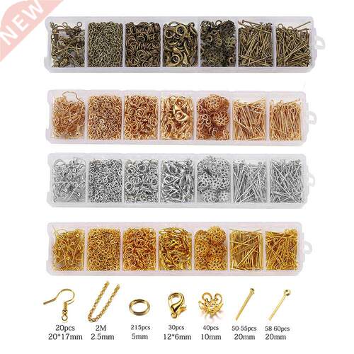 420pcs/Box Jewelry Making Kits Necklace Chain Earring Hooks