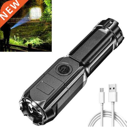 Led Strong Light Rechargeable Flashlight Zoom Giant Bright X