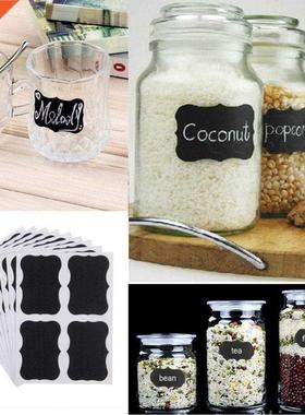 36pcs /pck x Mini Chlk Blck Mson Jr Bottle Lbels