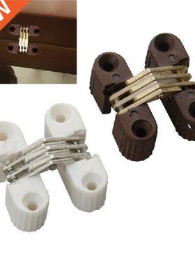 4pcs en Foldng Door Barrel Cross Hnge Plastc