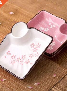 1pc Ceramic Plate Dish Dumplings Bowl Sushi Plate with