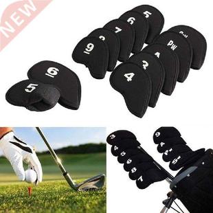 10Pcs Golf Club Head Covers Iron Golf Putter Protective