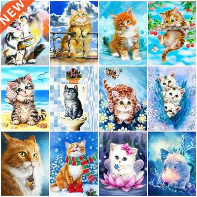 Evershine 5D DIY Diamond Painting Full Square Cat Rhinestone