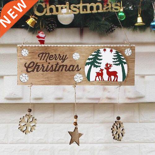 Durable Stereo Decor Home Wooden Wall Door Hanging Elk