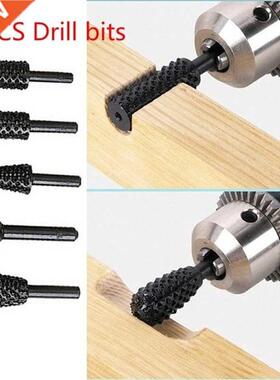5pcs 1/4'' Drill Bit Set Cutting Tools For Woodworking Knife