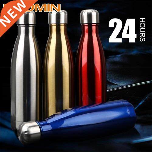 HOOMIN 500ml BPA Free Thermos Stainless Steel Water Bottle