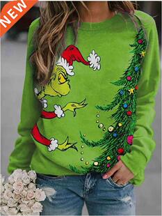 Fitshinling F Cut Christmas Sweatshirt Women Fashion New Win