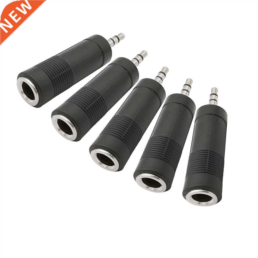 2/5Pcs 6.5mm Female to 3.5mm Male Stereo Connector Converter