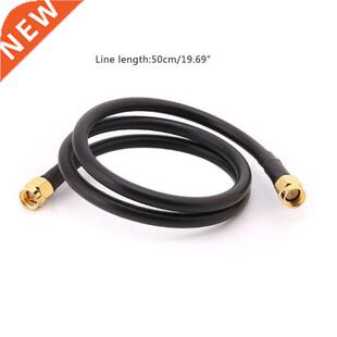 SMA Male To SMA Male RG58 Pigtail Cable 50cm Low-loss Antenn