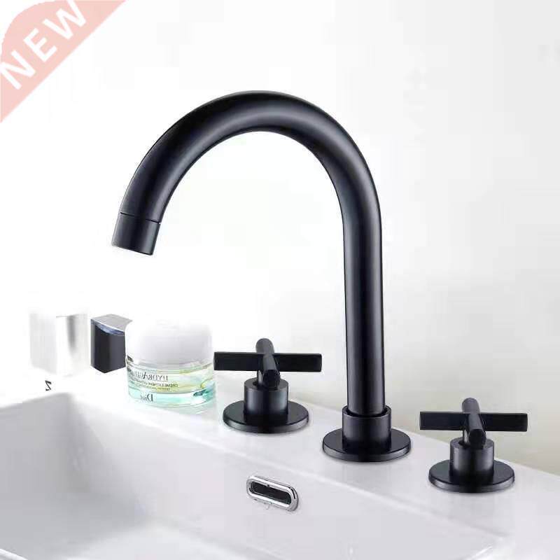 Black Basin Faucets Brass Polished Chrome Deck Mounted Bath