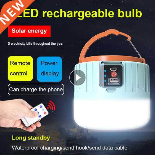 Outdoor Solar Lght LED Campng Lamp USB Rechargeable Lamp