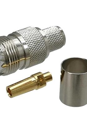 1pcs UHF SO239 Female Jack Connector Crimp RG8 LMR400 RG213