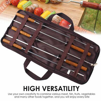 Flat Kebab Skewers Stainless Steel BBQ Skewer Outdoor