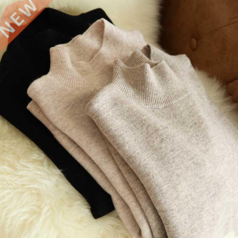 autumn winter chic bottom sweaters women fashion turtleneck