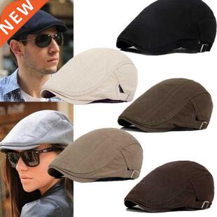 Men Spring Retro Brit Hat Winter Newsboy Sreet Berets Autumn