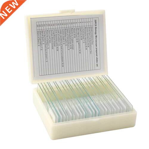 25PCS/Set Biological Glass Portable Microscope Slides