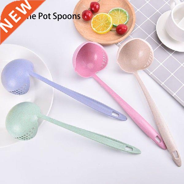Soup Spoon Ladle Silicone Pot Spoons With Long Handle Spoon