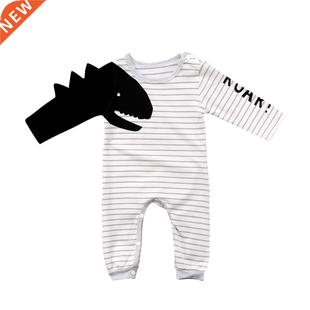 Citgeett Spring Newborn Baby Boy Girl Dinosaur Romper Long S