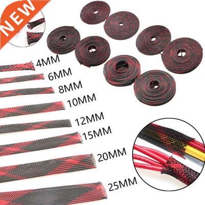 10M Insulation Expandable Braided Cable Sleeve 4 / 6 / 8 / 1