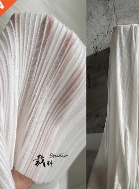 Elstic See-through Pleted Texture Designer Tulle Fbric