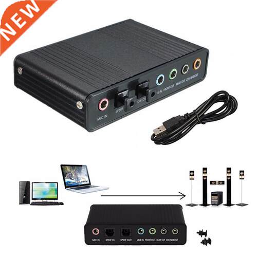Professional External USB Sound Card Channel 5.1 Optical Aud