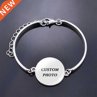 Fashion Woman Custom Bracelet Diy Baby Couple Family Photo