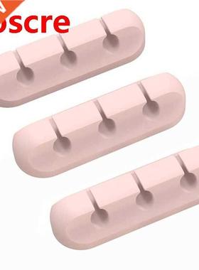 Cable Clamp, Wre Organzer, Pnk Clamp, 3 Peces, Sutable