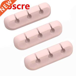 Cable Clamp, Wre Organzer, Pnk Clamp, 3 Peces, Sutable