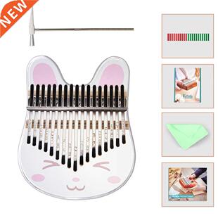 Cartoon Rit Print 17 Key Crystal Transparent Kalimba