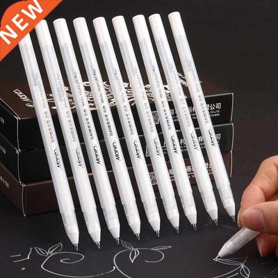 3 Pcs 0.8mm Creative White Ink Gel Pen Highlight Marker Pen