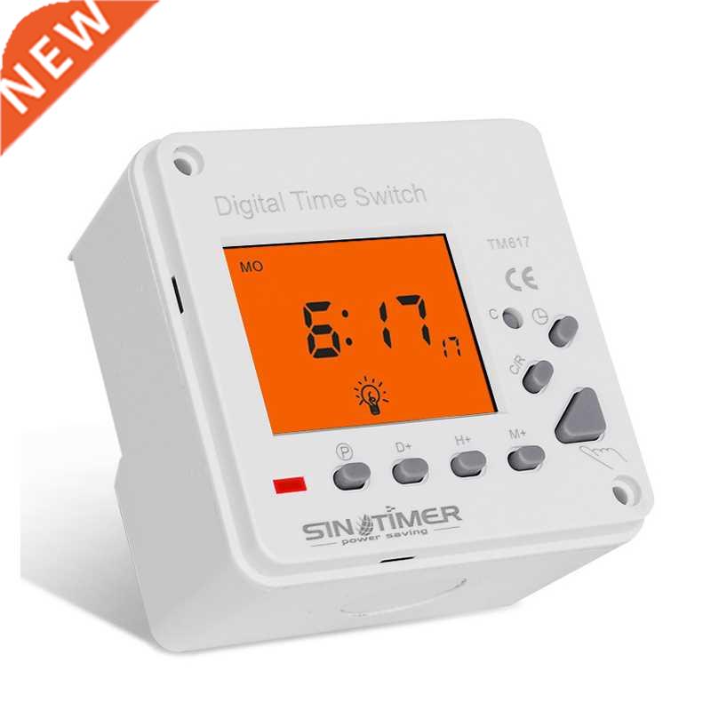 230Vac Super Large LCD Display Back-light 7 Days Weekly Digi