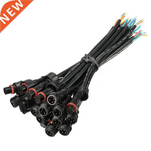 10 Pirs 4Pin IP65 24WG LED Strips Cble Wire Connector Ml